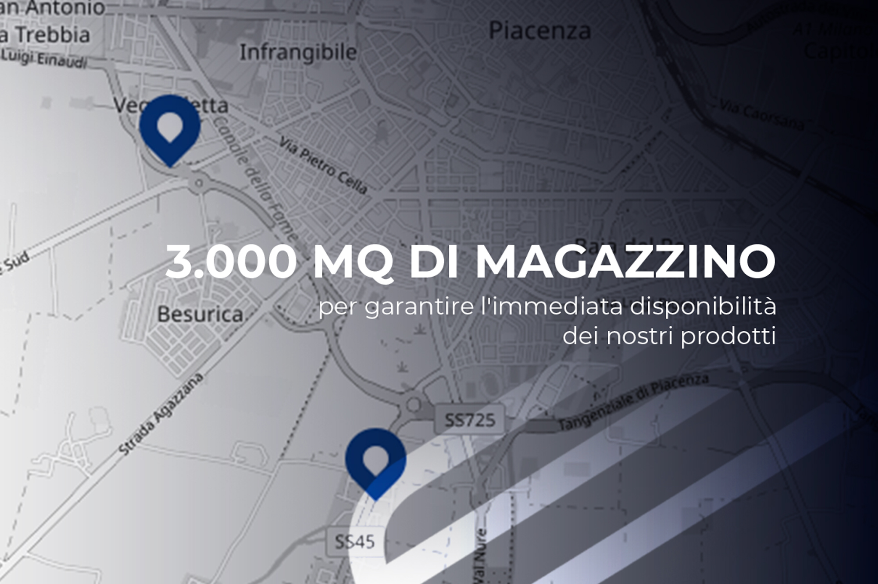 3000mq di magazzino!